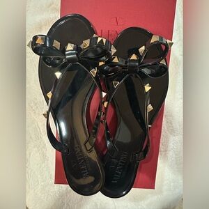Authentic Valentino Rockstud Jelly Flip Flop